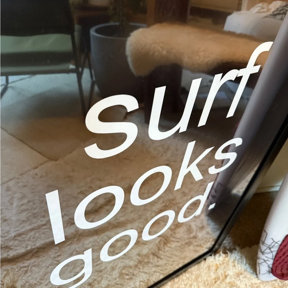New Original Art Surf Looks Good Black and white Framed Poster Print 24x36”